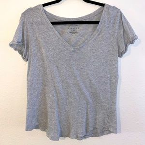 Size small grey Aeropostale v-neck top